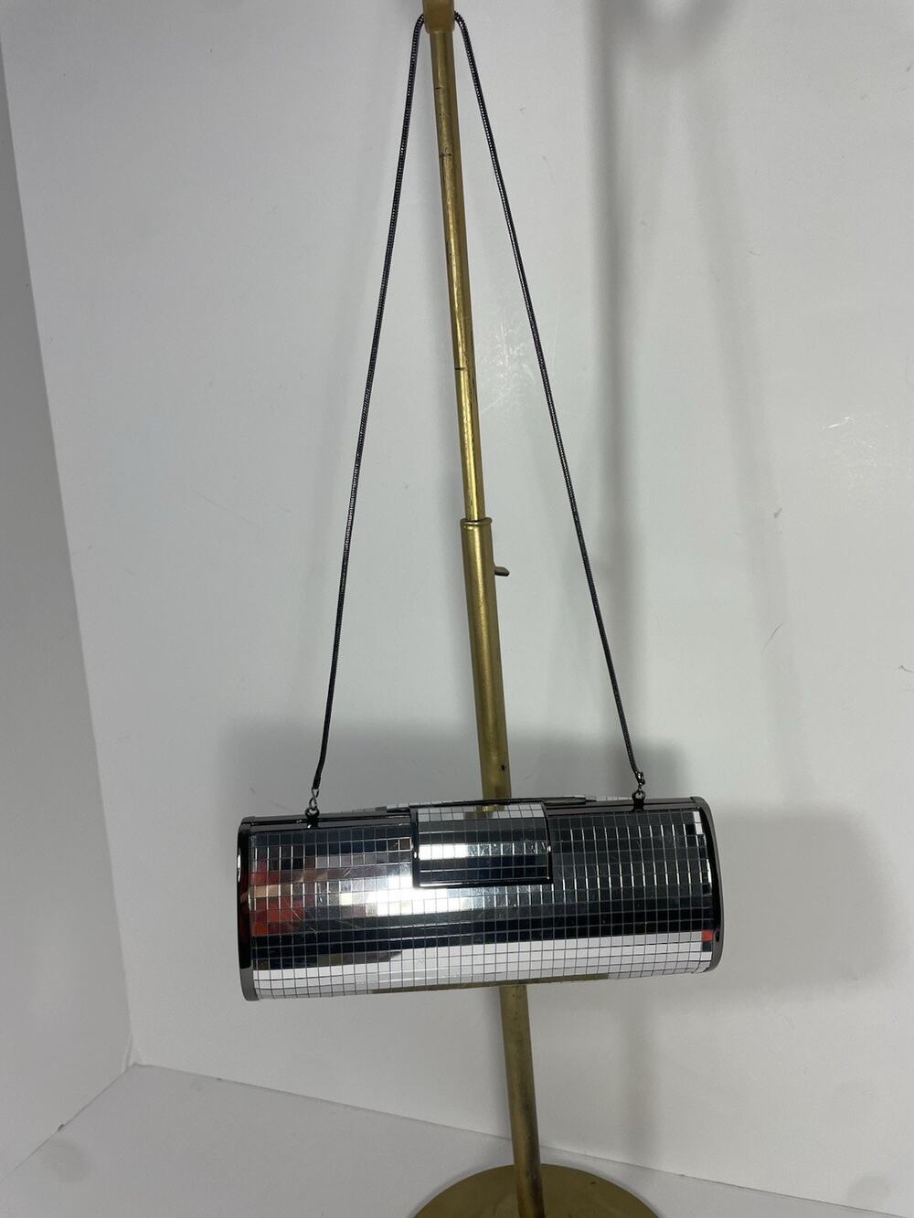 Limited Mirrored Clutch with Chain Strap Dressy Evening Bag Clutch Purse